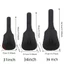Túi đàn guitar CODECOVED, Ba lô đàn guitar vải Oxford chống thấm nước, Dây kéo màu đen chống sốc Dây đeo có thể điều chỉnh Dây đeo vai đơn Túi đựng dụng cụ