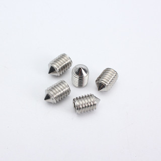 Thép không gỉ 304 Mũi nhọn Cố định Vít M2.5-16 Top Thread Stop Tap End Lục Giác Ổ Cắm Máy Đồng Hồ Vít GB78 ZTFE