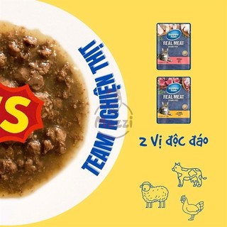[Gói 85gr] Pate cho mèo Snappy Tom Real Fish Real Meat
