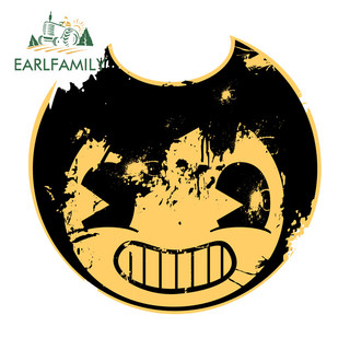 EARLFAMILY Bendy Head Ngộ nghĩnh Xe Ô Tô Dán Xe Máy Xe Tay Ga Thân Kính Chắn Gió Phía Sau Chống Thấm Nước JDM Vinyl Decal Chống Trầy Xước Bảo Vệ Cửa Xe Ô Tô