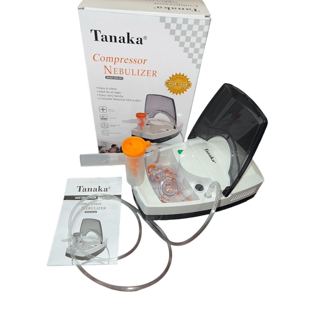 Máy Xông Khí Dung , Xông Mũi Họng TANAKA AXD-301, Hỗ trợ thông mũi họng giảm ho hen, Hàng chính hãng, Bảo Hành 5 năm
