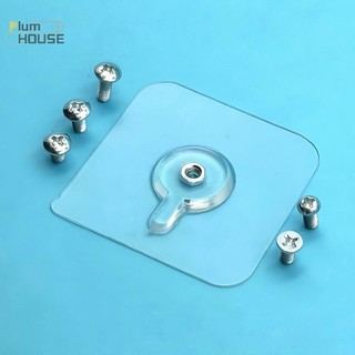 PlumHOUSE 1 Cái Tự Dính Móc Dính Chắc Chắn Móng Tay Móc Poster Liền Mạch Dán Tường Móc Trong Suốt Nhà Bếp Phòng Tắm Vít Giá Đỡ VN