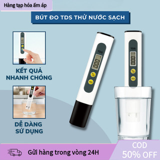 Bút Thử Nước TDS Đo Độ Tinh Khiết Nước, Giới Hạn 0-9990 PPM, Nhựa Và Kim Loại Bền, Dùng Cho Nuôi Trồng Thủy Sản Và Gia Đ