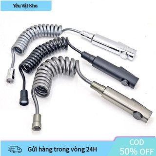 Bộ Vòi Xịt Toilet Không Khoan Lỗ, Kèm Giá Đỡ Tiện Dụng, Tăng Áp, Màu Xám, Thiết Kế Tự Dính, Điều Chỉnh Độ Cao, Kèm Ống 2