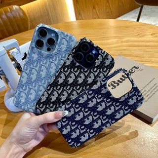 Ốp Điện Thoại Họa Tiết Vải Thêu Cho iPhone 17promax 17Air 17pro 17 Ốp Lưng 16 15 14 13 12 11 ProMax Plus Da Bảo Vệ Armo 16plus Vỏ Điện Thoại
