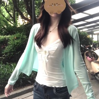 Eleclassm áo khoác cardigan len nữ hàn quốc thu đông set áo dây kèm áo khoác