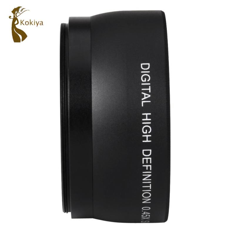 Kokiya 52mm 0,45x Ống kính góc rộng cho D7100 D5200 D3300 D600 D700 18-55mm Máy ảnh kỹ thuật số đa năng