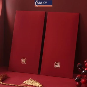 Onetimingcool 6 Cái / gói Phong Bì Đỏ Trung Quốc Năm Mới Lễ Hội Mùa Xuân Trẻ Em Phong Bì Tiền May Mắn Gói Màu Đỏ Quà Tặng Phong Bì Túi Đỏ VN