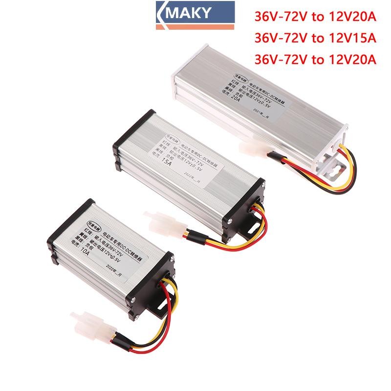 Onetimingcool 36 / 48 / 60 / 72V sang 12V 10A 15A 20A 180W Bộ chuyển đổi xe điện Máy biến áp điện VN