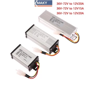 Onetimingcool 36 / 48 / 60 / 72V sang 12V 10A 15A 20A 180W Bộ chuyển đổi xe điện Máy biến áp điện VN