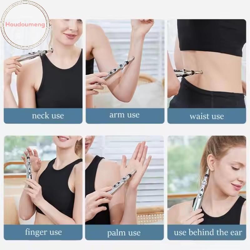 Houdou 2 / 5 Đầu Bút Châm Cứu Điện Châm Cứu Điểm Massage Bút Kinh Tuyến Năng Lượng Massage Bút Giảm Đau Bút Massage VN