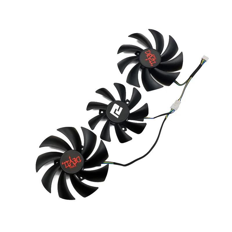 FD8015U12D Card Video Quạt Làm Mát RX6700XT RX6800XT Cho PowerColor RX 6800XT 6800 XT 6900XT ĐỎ DRAGON Quạt Card Đồ Họa