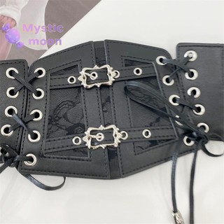 [Huyền bí] Thắt lưng Corset ren co giãn thời trang dành cho nữ Bé gái Co giãn rộng Cummerbunds Nữ Goth Punk Đầm Thắt lưng Quà tặng [Mới]