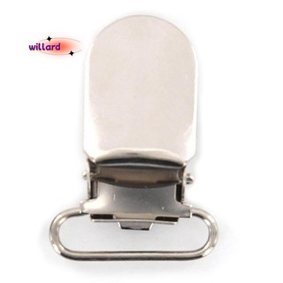 20 x Nẹp Kẹp Dây Đeo Móc 20 mm Màu Bạc