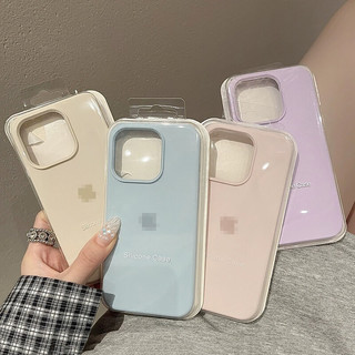 CrashStar có Logo IPhone Vỏ điện thoại silicon lỏng chính thức 16 15 14 Pro Max Plus 13 12 11 Pro Max XR X XS Max Vỏ điện thoại chống rơi thân thiện với da với nhung Bán chạy.