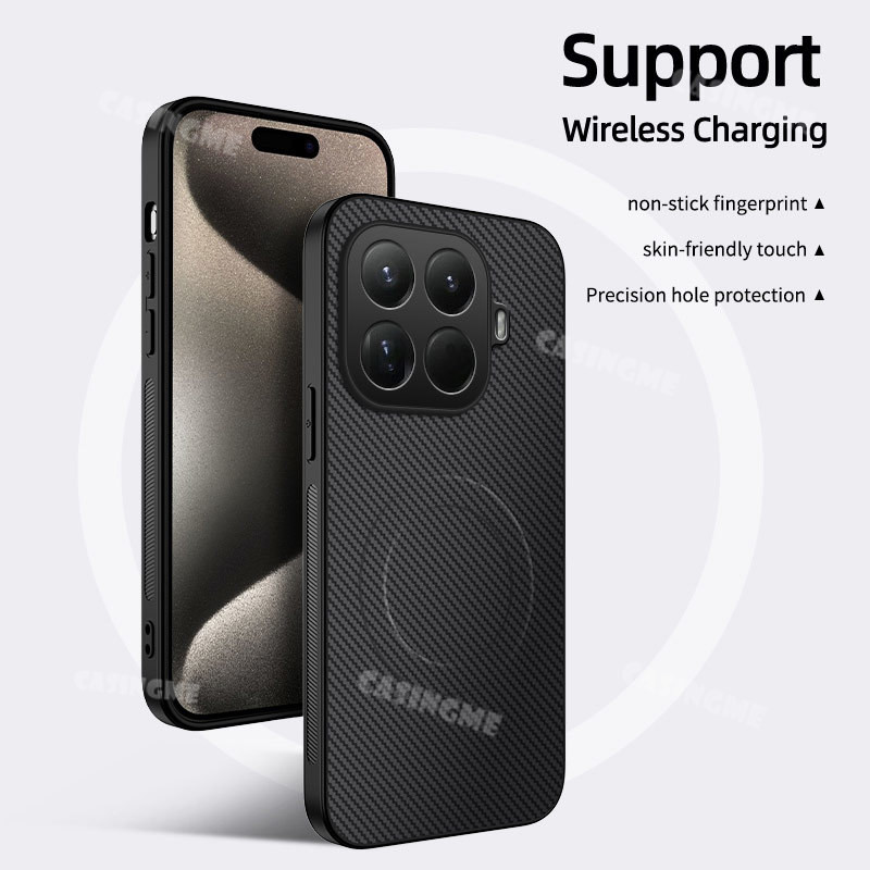 Ốp điện thoại từ tính họa tiết sợi Carbon Xiaomi 17T 17TPro 2026 cho Xiaomi 17T 17T 17 T T T17 17TPro Xiaomi17T Pro Ultra 4G 5G Ốp lưng da bảo vệ chống sốc