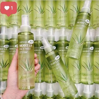 [Y284b] [HỎA TỐC] Xịt khoáng lô hội Aspasia Moist Up Face Mist Hàn Quốc 150ml - Nha đam dưỡng trắng da, giữ ẩm