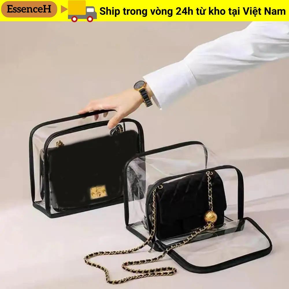 Túi xách ESSENCEH, có dây kéo Túi đựng túi xách dung tích cao, Túi bảo vệ túi trong suốt chống bụi chất lượng