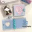 HFTOY Thời Trang Ren Ngọt Ngào Phong Cách Denim Album Thẻ Mini Di Động 3 Inch Photocard Chất Kết Dính Túi Đựng Thẻ Nhỏ Lá Rời Có Thể Tháo Rời ~
