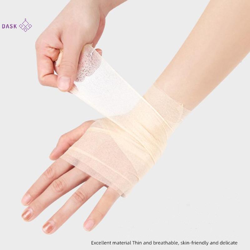[DASK] 1 Cuộn Phim Da Cotton Bọt Băng Co Giãn Tự Dính Khuỷu Tay Mặt nạ Da Đầu Gối Phim Bọt Underwrap Thể Thao Pre-Wrap Cho Băng Thể Thao