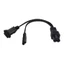 Cáp chia nguồn ngắn BTM C6 đến C7 + 1-15R và 2 lỗ Ổ cắm 30Cm Thiết kế dây đồng
