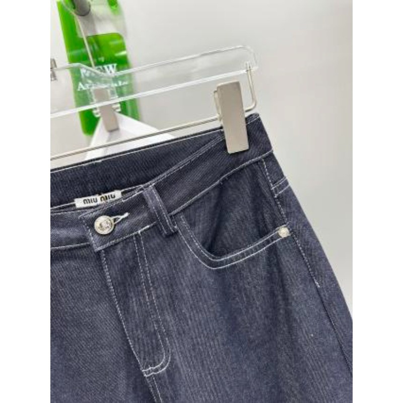 Quần jean Denim Capri viền cao cấp mới dành cho nữ