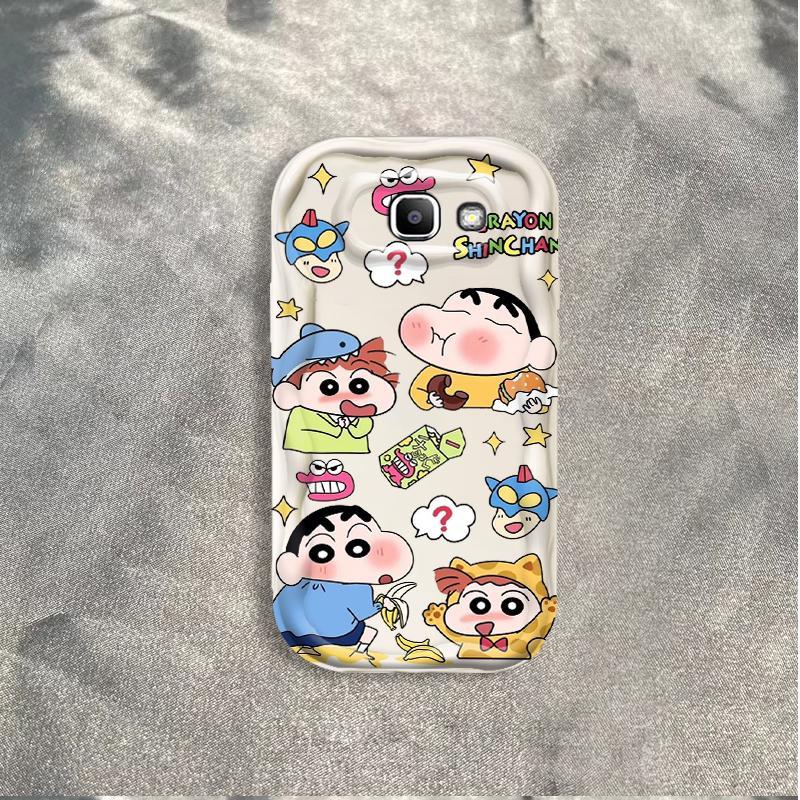 Ốp Silicon Hoạt Hình Cho Samsung J7 Prime ON7 2016 Bảo Vệ 3D Vỏ Điện Thoại Mềm TPU Kitty Crayon Shin-chan Ốp Lưng Chống Sốc Học Sinh