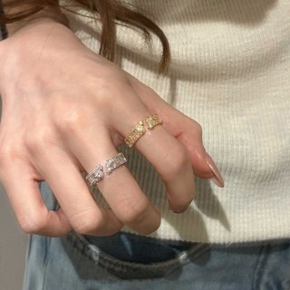 Nhẫn Siêu Sáng Bóng Zircon Bầu Trời Đầy Sao Mở Nhẫn Có Thể Điều Chỉnh Hàn Quốc Đơn Giản Sang Trọng Thanh Lịch Và Độc Đáo Cao Cấp Nhẫn