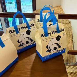 AA 1 Chiếc Họa Tiết Gấu Trúc Cách Nhiệt Thực Phẩm Túi Giao Hàng Lớn Cấp Thực Phẩm Vận Chuyển Túi Tote Túi Cách Nhiệt Có Thể Tái Sử Dụng Để Mang Thực Phẩm VN