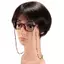 Dây đeo kính JRP hạt gạo đa sắc, pha lê đính hạt, chống rơi cho nữ, dây giữ kính mát và khẩu trang