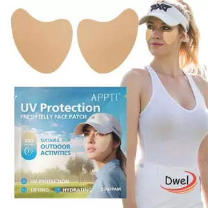 DWEL 5 Cái / hộp Miếng Dán Chống Nắng, Miếng Dán Chống Nắng Golf Dưỡng Ẩm Chống Nắng UV, Miếng Dán Thạch Tươi Kem Chống Nắng Gel Mắt Hoạt Động Ngoài Trời