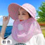Mũ chống nắng mùa hè Mũ chống nắng làm việc nông nghiệp ngầm Mũ chống nắng ngoài trời thoáng khí Vành lớn Bảo vệ cổ Mũ chống nắng Hàng có sẵn26061502