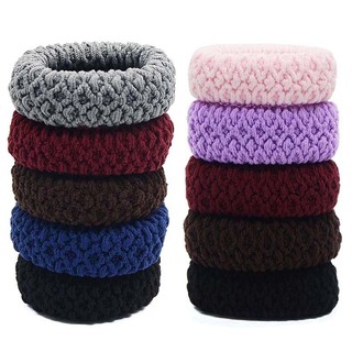 Phụ kiện buộc tóc Không thể phá vỡ Độ đàn hồi cao Boutique Khăn da Jacquard Dây cao su rộng Dây buộc tóc QW6Z