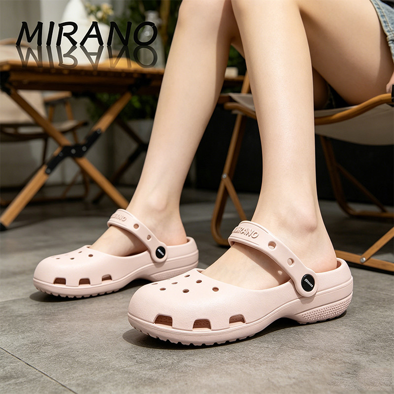 Mirano Giày Lỗ Nữ  Mary Jane Chất Liệu Cao Cấp EVA Siêu Nhẹ Chống Trơn Trượt 2 Chiều Chống Mài Mòn