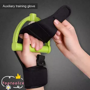 Găng tay ngón tay phục hồi chức năng TOPTOOLCX, Găng tay phụ trợ chống co giãn ngón tay tập luyện, Thiết bị tập thể dục tay cầm nắm đột quỵ Viêm gan ngón tay cố định
