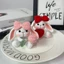 Dễ Thương Lop-Eared Thỏ Móc Khóa Mặt Dây Chuyền Handmade Len Móc Dài Tai Thỏ Búp Bê Dễ Thương Túi Treo Quà Tặng