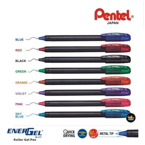 Combo 3/6/12 bút gel Pentel Energel BL417 ngòi 0.7mm mực gel cao cấp mực nhanh khô không lem nhòe