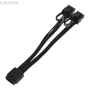 KIKIN Heavy Duty 16Pin Sang 2X 8Pin Card Đồ Họa Cáp Chuyển Đổi Nguồn 16AWG Dày Cho Hiệu Suất Ổn Định