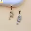 < YEI > Nhẫn Nút Bụng Cong Pha Lê Dainty Thiết Kế Bướm Rốn Xuyên Trang Sức Không gây kích ứng cho Nữ Đảng Đi Biển Du Lịch Mới