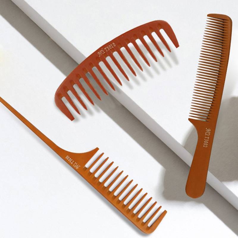 HFSHY 1 Lược Gỗ Salon Chống Tĩnh Điện Chống Dính Dụng Cụ Tạo Kiểu Chăm Sóc Tóc Phụ Kiện Cắt Tóc VN