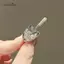 AqToCna 2 Chiếc Nữ Bé Gái Thanh Lịch Màu Vàng Pha Lê Thổ Cẩm Chân Cổ Điển Kích Thước Nhỏ Sáng Tạo Huy Hiệu Corsage Đảng Cưới Bule AqToCna