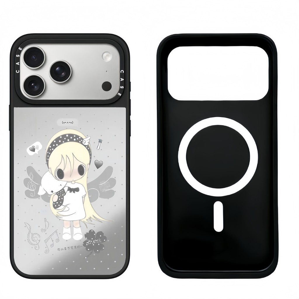 Ốp Điện Thoại Bé Gái Từ Tính Cho iPhone 17 Pro Max 16 ProMax 15 14Plus 13 12 11 CB5G