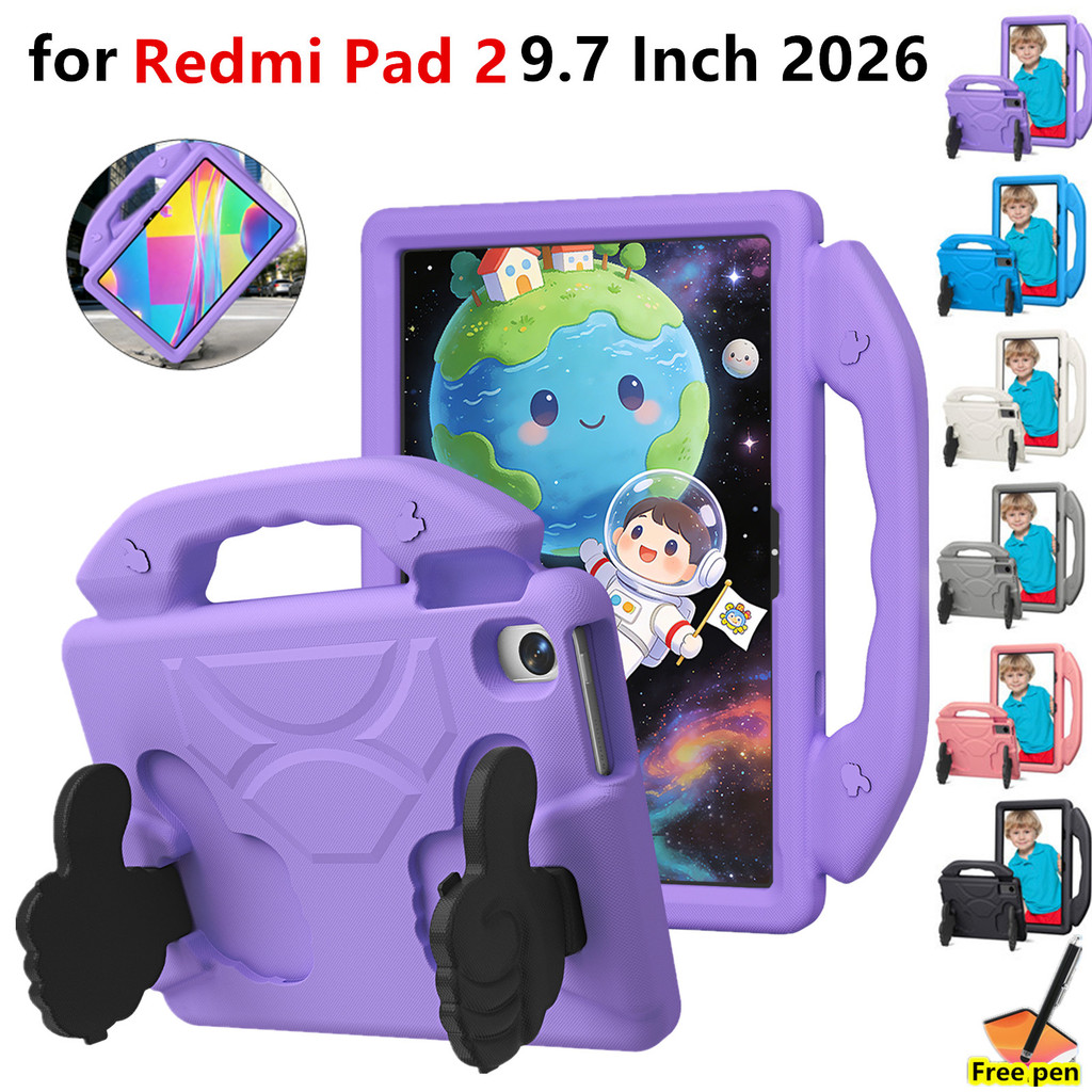Ốp Lưng Cho Xiaomi Poco Pad C1 9.7 Inch 2026 Cho Redmi Pad 2 9.7 Inch 4G Wifi 9.7 "2026 Vỏ Trẻ Em Máy Tính Bảng EVA Vỏ Bảo Vệ Chống Sốc