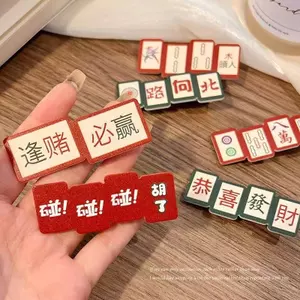 Quốc Gia Hợp Thời Trang Mũ Đội Đầu Hợp Thời Trang Kẹp Tóc Bên Nổ Kẹp Văn Bản Sáng Tạo Kẹp Tóc Đỏ Vừa May Mắn Bộ Phụ Kiện Tóc AJZE
