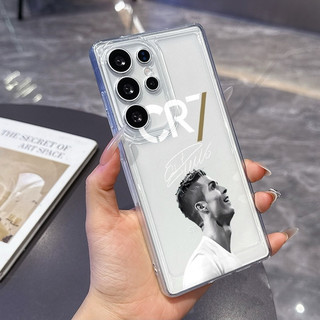 CR7 Boy Thích hợp cho Samsung A12 A255G S22ULTRA A56 A51 S26ULTRA A05S A14 A545G S23PLUS Ốp Mềm Chống Va Đập Bốn Góc