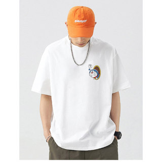 Áo Thun Cặp Đôi Doraemon Form Rộng Unisex Phông Tay Lỡ Cổ Tròn Hoạt Hình Đáng Yêu Phong Cách Hàn Quốc Hot Trendy