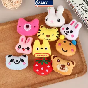 MAKY 10 Chiếc Hoạt Hình Sang Trọng Búp Bê Phụ Kiện Dễ Thương Đầu Thú Nhồi Bông Đồ Chơi Túi Giày Sos Phụ Kiện Phong Cách Ngẫu Nhiên Trẻ Em Tặng VN