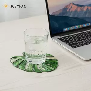 JCSYFAC Lá Coaster Acrylic Cách Nhiệt Miếng Lót Trang Trí Placemat Bàn Cốc Thảm Trang Trí Bàn Phụ Kiện Trang Trí Phòng Mới