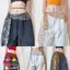 Thắt lưng khiêu vũ TOPTOOLCX, Khăn quàng thắt lưng thiết kế tua rua Sequin sáng bóng, Phong cách Hip-hop hợp thời trang Dây thắt lưng có thể điều chỉnh Lễ hội Mặc phụ kiện biểu diễn khiêu vũ