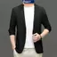 MAKY Men 's Casual zer Bộ đồ công sở nhẹ Jaet Mourning Top VN